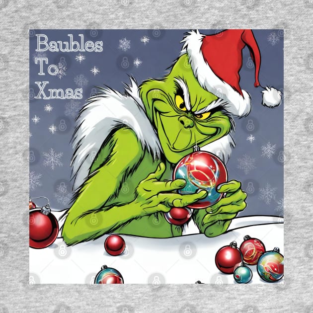 Grinch Baubles by TeawithAlice